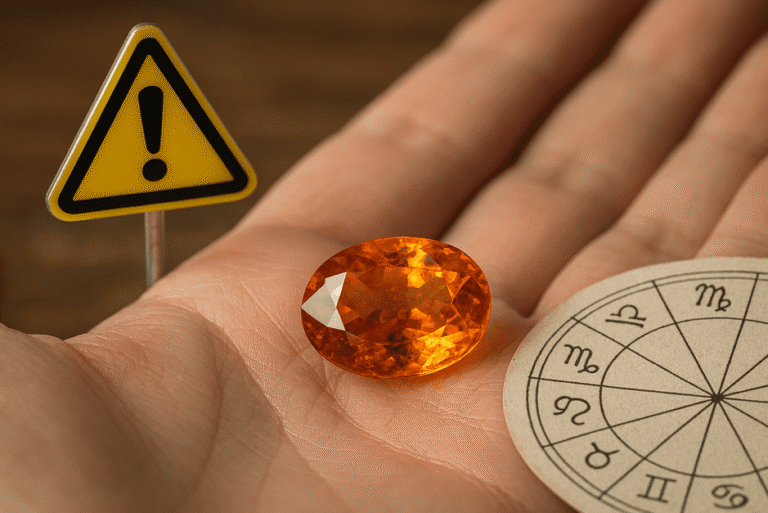 A jeweler examining a blue gemstone under magnification to verify if it is a genuine sapphire or a glass imitation.