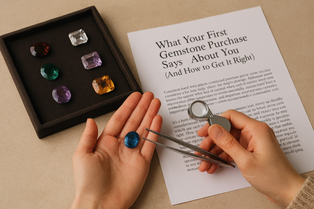 What Your First Gemstone Purchase Says About You (And How to Get It Right)
