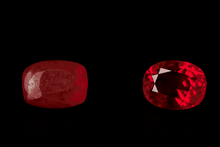 The Black Prince’s “Ruby,” a large red spinel set in the British Imperial State Crown, mistaken historically for a ruby.