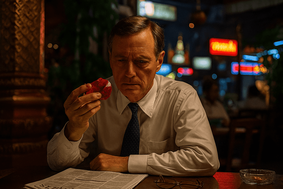 Bangkok ruby trade betrayal 1997 with Winston Lord’s downfall