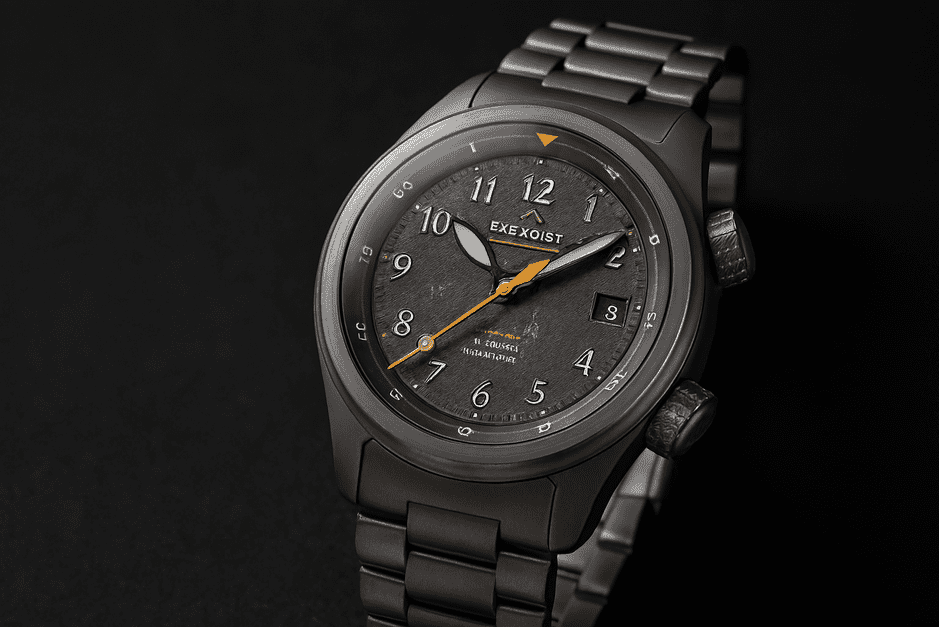 Bremont Altitude MB Meteor Stealth Grey limited edition titanium watch with meteorite dial.