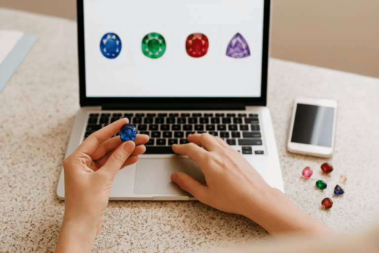 Buying gemstones online — gemstone colors on screen vs reality