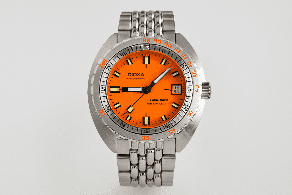 DOXA SUB 750T Professional dive watch with stainless steel case and Beads of Rice bracelet