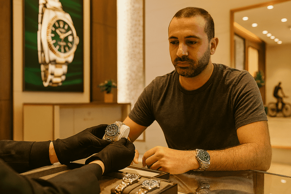 Starting your watch collection in the UAE? Learn how to set a budget, pick a versatile first watch, and avoid costly beginner mistakes before expanding your collection. Building your watch collection starts with one key decision—your first piece. Choose wisely, and you set the tone for every watch that follows. Set a Realistic Budget Decide how much you are comfortable spending. Keep in mind after-sales costs like servicing. Ask yourself: Would you rather own one strong piece or several cheaper watches? Look for Versatility Your first watch should work with different outfits and occasions. Steel sports models often transition well from office to weekend. A simple dress watch can also double as a daily piece in professional settings. Avoid Common Beginner Mistakes Don’t rush into trendy models without research. Be cautious of impulse buys during travel or sales. Check warranty coverage and authorized dealer status in the UAE. Build Knowledge Before Buying More Spend time learning about movements, brands, and resale value. Visit boutiques in Dubai Mall or Abu Dhabi’s watch districts to compare. Talk to other collectors and note their experiences with first purchases. Think Long-Term Ask yourself: Will this watch still feel right five years from now? A strong first choice often stays in your collection even after upgrades. Many seasoned collectors still wear their first watch as a reminder of where it started. Your first watch is more than a timekeeper. It’s the foundation of your collection and a reflection of your choices. A beginner’s guide for new watch enthusiasts in the UAE. Learn how to set budgets, choose versatile first watches, and avoid mistakes that lead to costly regrets.