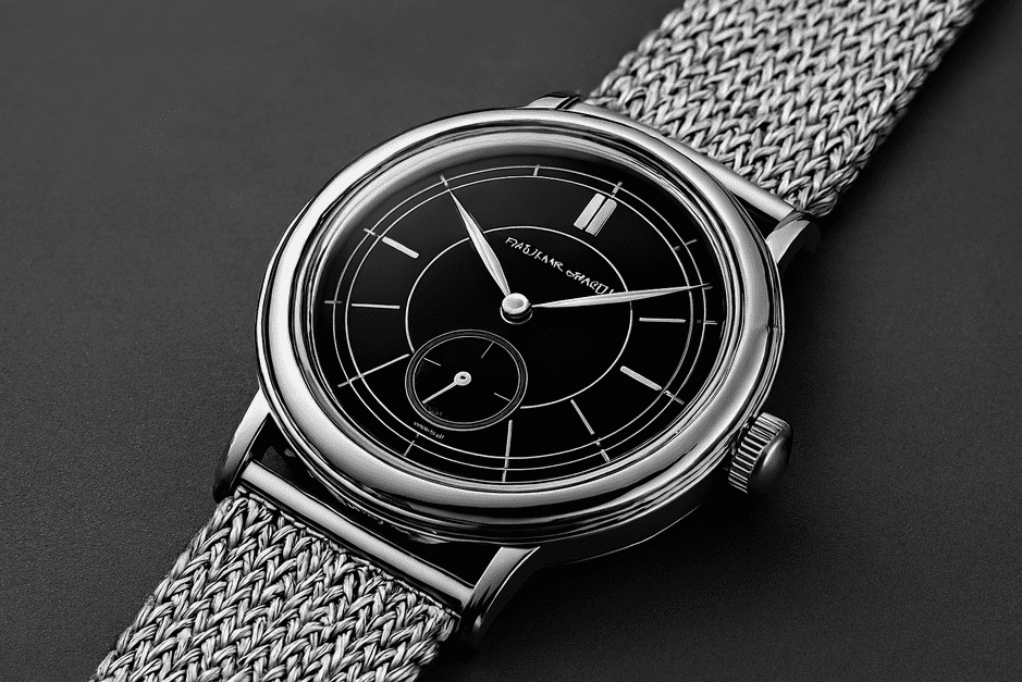 Furlan Marri Disco Volante Diamonds Onyx watch with a black onyx dial and diamond hour markers.