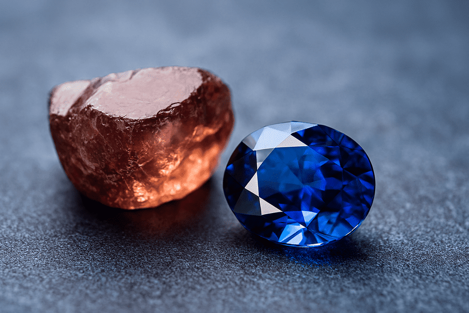 A vivid gemstone showing brilliant facets that enhance its deep color and sparkle.