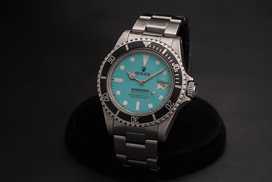 Tiffany & Co. Rolex Submariner Ref. 1680 at Bob’s Watches, 1978 vintage model with date display.