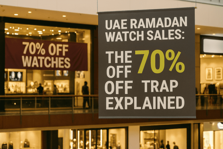 UAE Ramadan Watch Sales fake 70 percent discounts in Dubai malls
