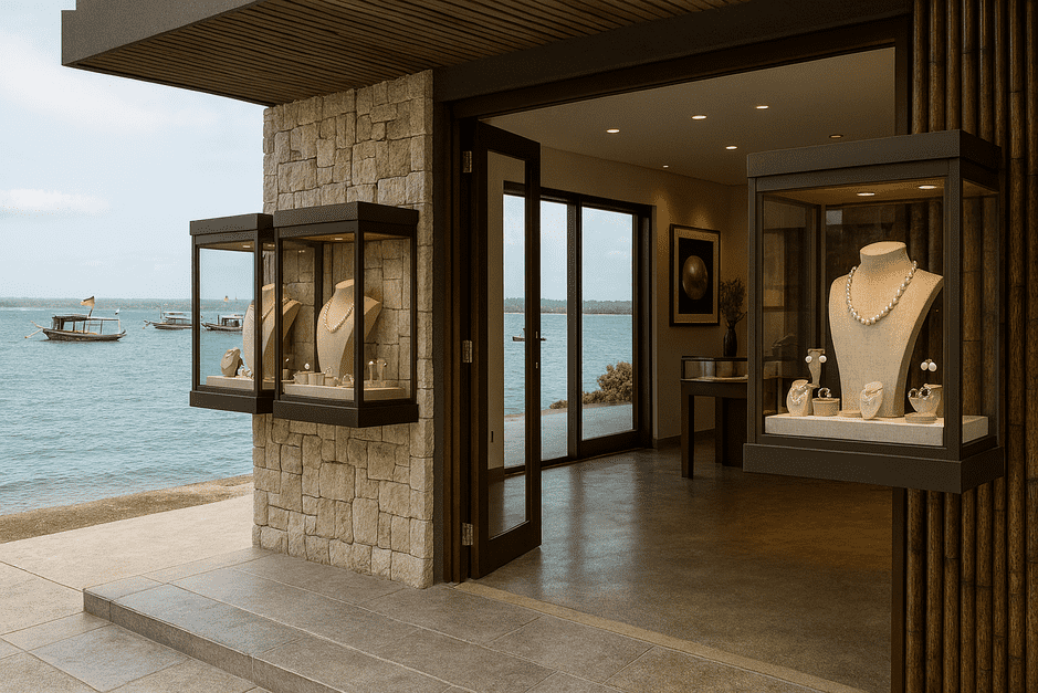 Atlas Pearls South Sea pearl farms in Raja Ampat.