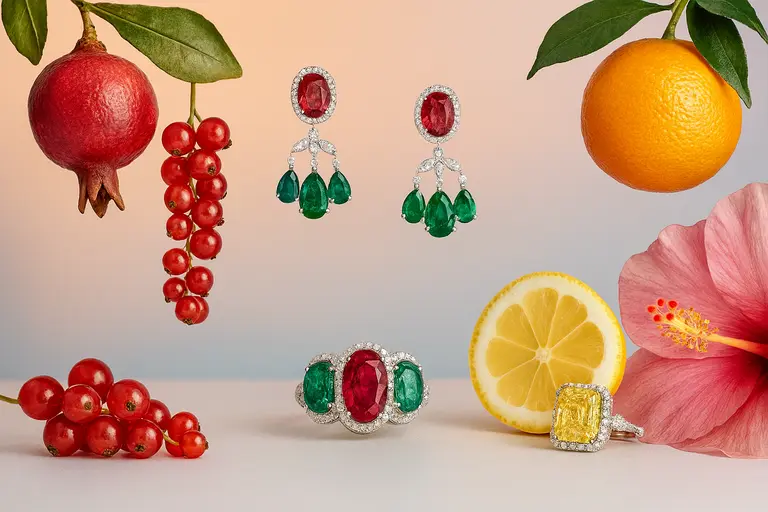 Fruit Gems Collection by Anabela Chan fine jewelry made from food waste