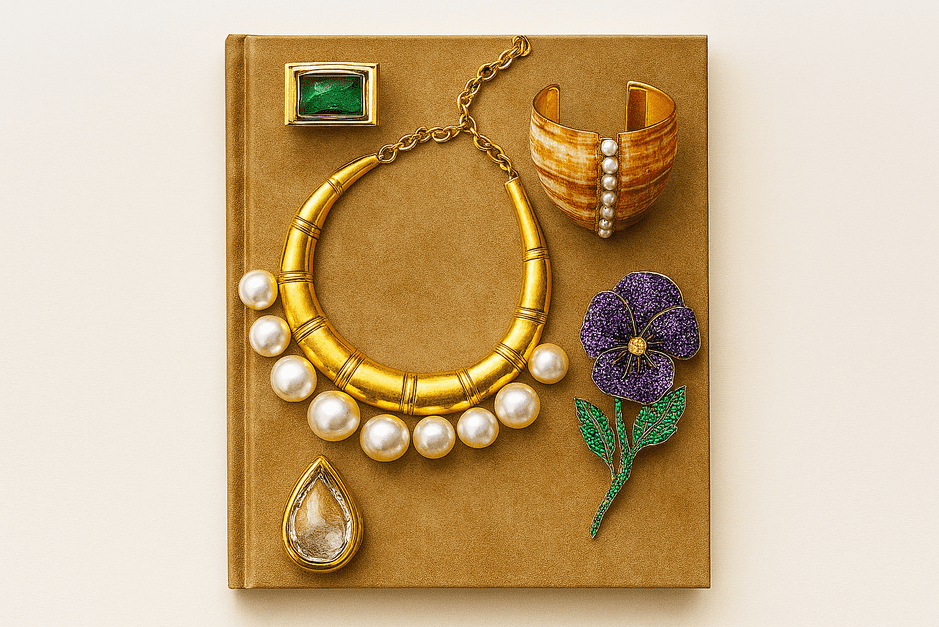 Jewelry Book Melanie Grant cover with metallic gemstone design.