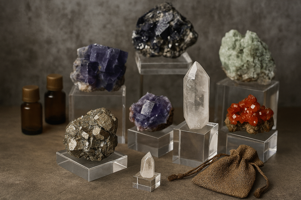 Mineral treatments comparison: untreated vs. treated specimens.