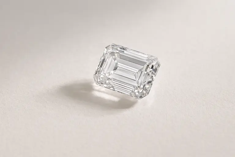 ORIGIN De Beers Group diamond with provenance details.
