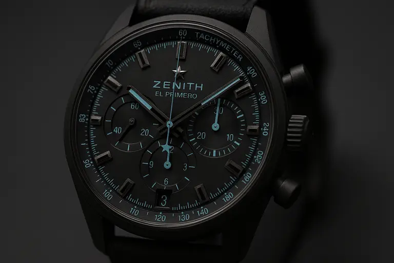 A customized black Zenith watch by Bamford Watch Department.