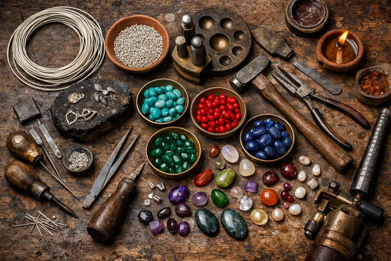 A beautiful handcrafted silver necklace representing the growth of Artisanal Jewelry in India.