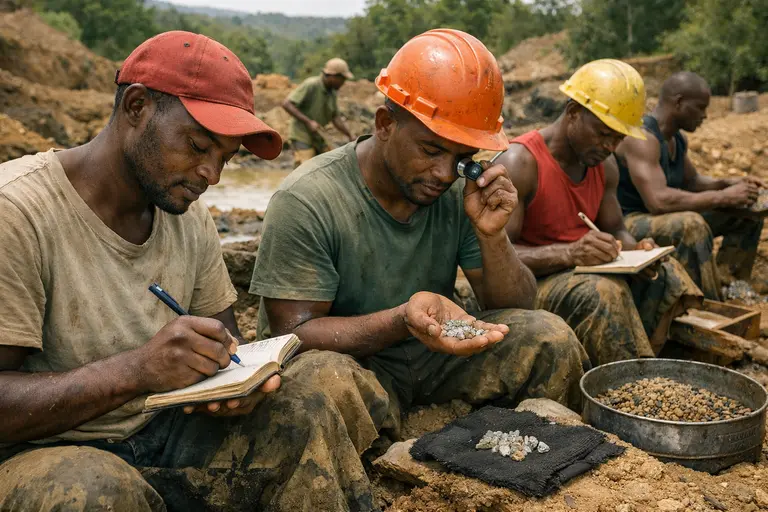 Artisanal miners in Sierra Leone are using safe methods to record finds in the GemFair diamonds supply chain.
