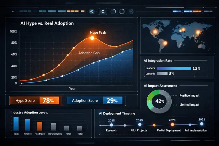 A digital interface showing data analytics from the MIT AIDE Index.