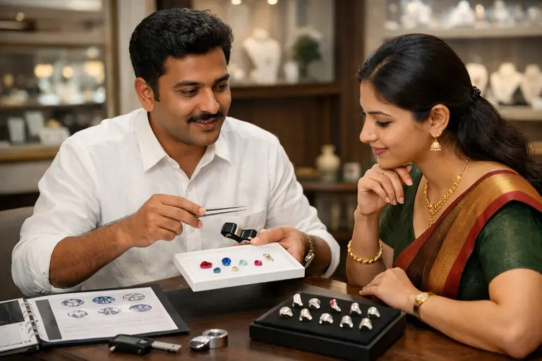 A Keralam professional consultant explaining customer rights in specialized industries to a buyer.