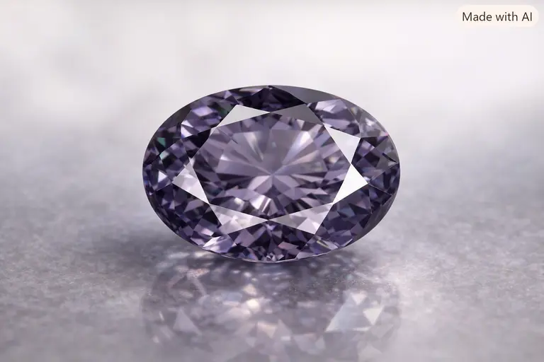 A faceted violet musgravite gemstone illustrating the musgravite gemstone guide India.