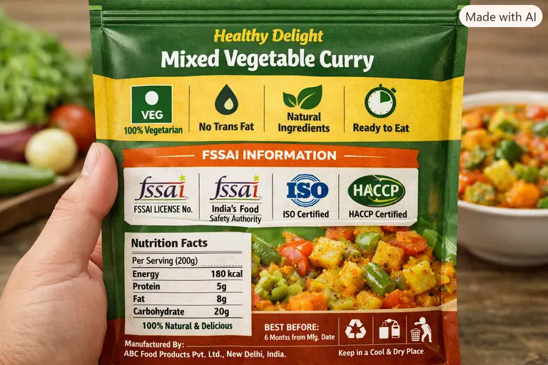 A visual example of consumer-centric information design on a product label.
